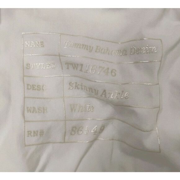 Tommy Bahama Marabella Blooms Ankle Skinny Jeans SZ 28 Boho Artisan Design - Picture 6 of 16